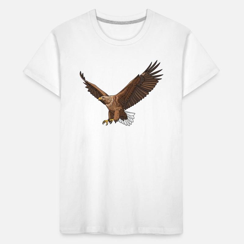 Pygargue à queue blanche Haliaeetus albicilla Eagle T-shirt bio Premium Enfant