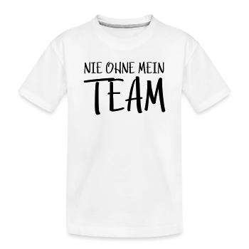 Mon équipe - T-shirt bio Premium Enfant - blanc - Devant