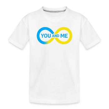 Illustration vivante de l’amitié - T-shirt bio Premium Enfant - blanc - Devant