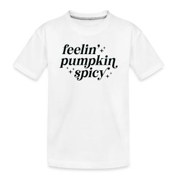Pumpkin Spicy Feelings - Kids' Premium Organic T-Shirt - white - Front