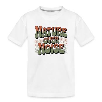 Aventure - La nature plutôt que le bruit - T-shirt bio Premium Enfant - blanc - Devant