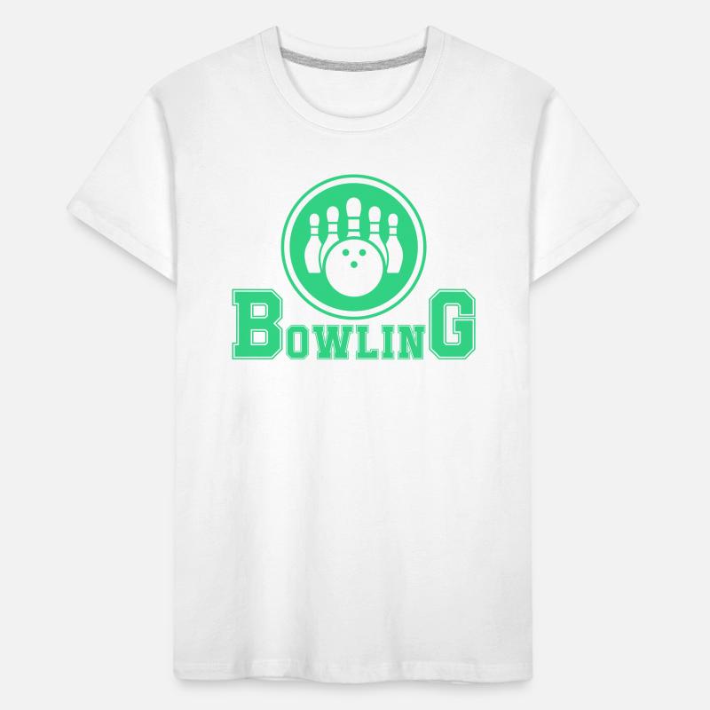 Conception de main de bowling rétro T-shirt bio Premium Enfant