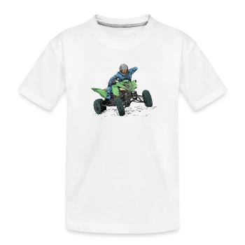 quad - T-shirt bio Premium Enfant - blanc - Devant