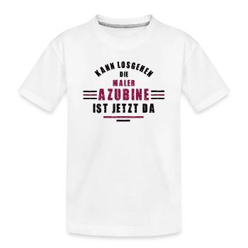 Apprenti peintre apprentissage formation peintre - T-shirt bio Premium Enfant - blanc - Devant