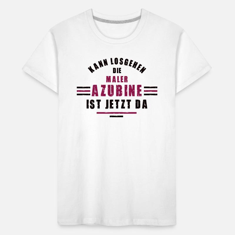 Trainee painter apprenticeship training painter Kids' Premium Organic T-Shirt