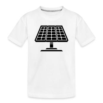 Solar system panels - Kids' Premium Organic T-Shirt - white - Front