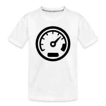 Indicateur de vitesse Kmh Icône de vitesse - T-shirt bio Premium Enfant - blanc - Devant