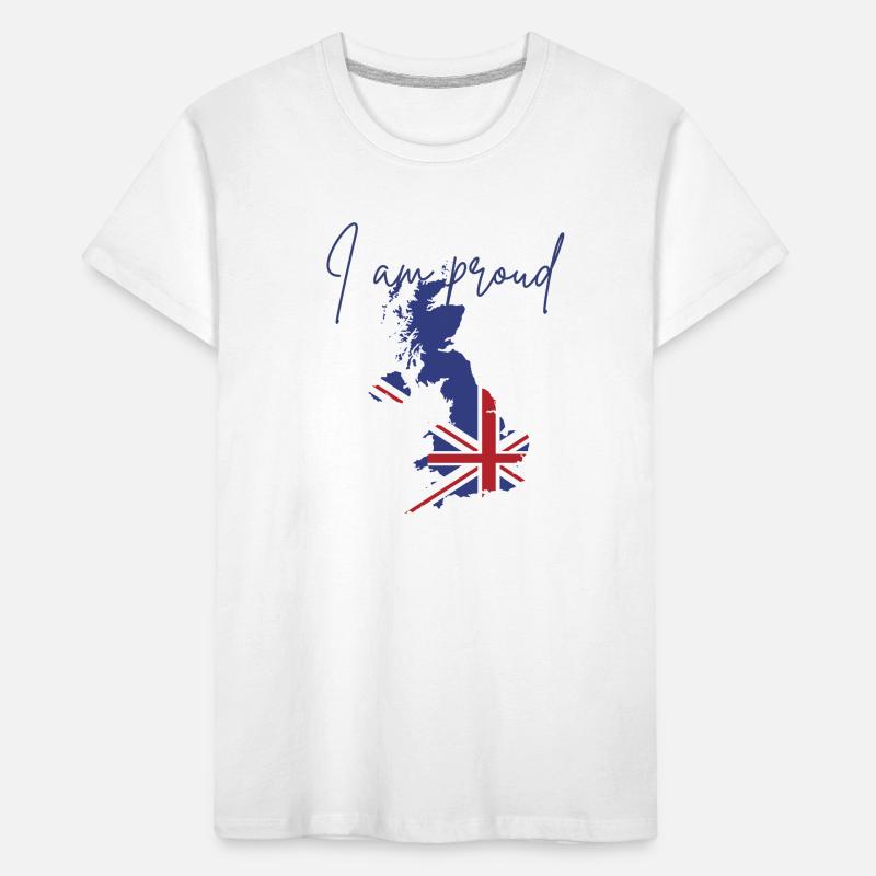 Ich bin Engländer, ich bin stolz Kinder Premium Bio T-Shirt