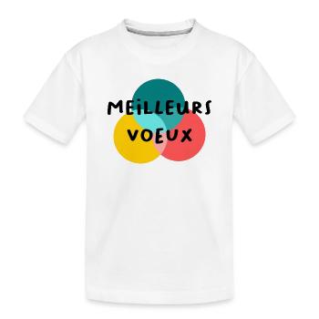 HAPPY NEW YEAR. NEW YEAR'S EVE. NEW YEAR - Kids' Premium Organic T-Shirt - white - Front