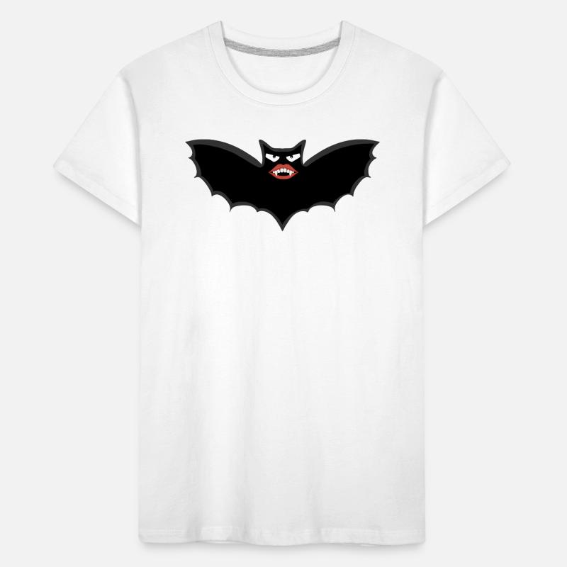 Gothic Vampire bat with huge lips Kids' Premium Organic T-Shirt