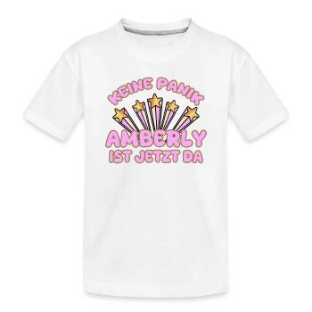 Amberly comme nom de femme - T-shirt bio Premium Enfant - blanc - Devant