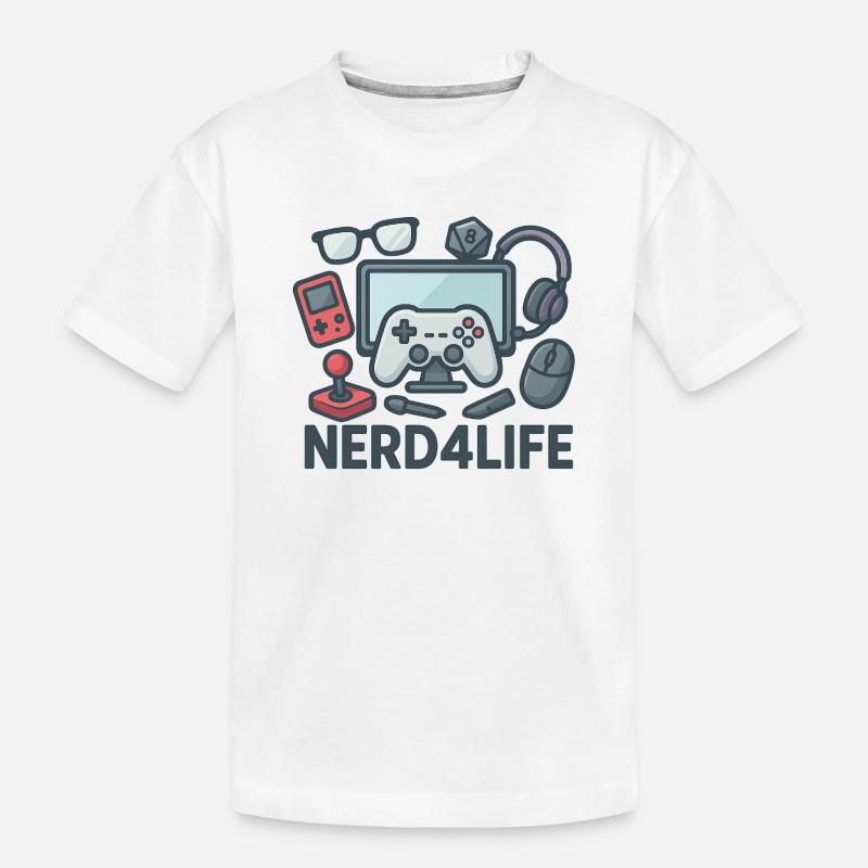 Conception de jeux et de style de vie nerd - T-shirt bio Premium Enfant - blanc