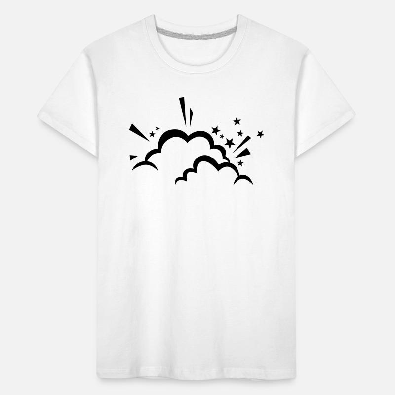 Comic cloud after explosion Kids' Premium Organic T-Shirt