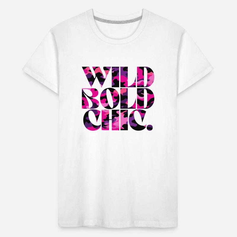Wild Bold Chic Camo Pattern Design Kids' Premium Organic T-Shirt