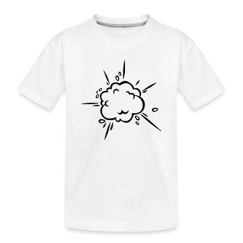Nuage de poussière de bande dessinée - T-shirt bio Premium Enfant - blanc - Devant