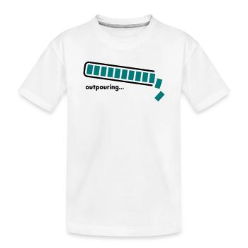 épanchement - T-shirt bio Premium Enfant - blanc - Devant