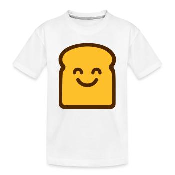 Cute Toast - Kids' Premium Organic T-Shirt - white - Front