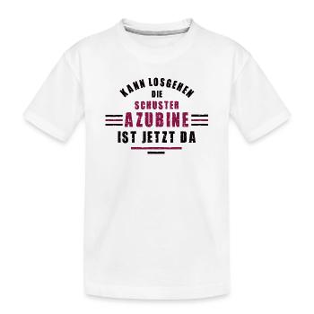 Trainee Shoemaker Apprenticeship Training Shoemaker - Kids' Premium Organic T-Shirt - white - Front