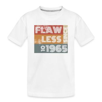 60ème Anniversaire Sans faille depuis 10/1965 - T-shirt bio Premium Enfant - blanc - Devant