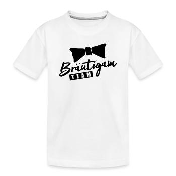 Bräutigam Team - Kinder Premium Bio T-Shirt - Weiß - Vorne