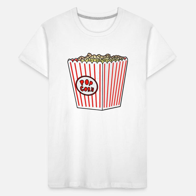 Popcorn Stripe Burst Eimer Retro Kinder Premium Bio T-Shirt