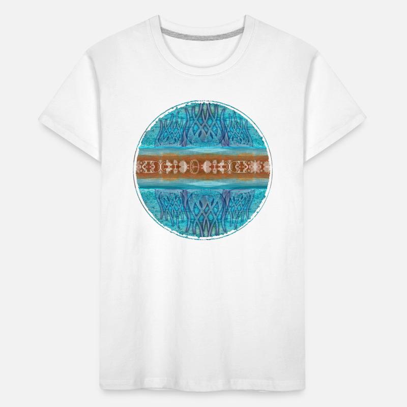 Oceanic pattern rings Kids' Premium Organic T-Shirt