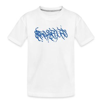 The Blue Strasbourg Souvenir (Strasbourg Streets) - Kids' Premium Organic T-Shirt - white - Front