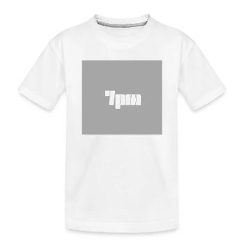 7pm - Kinder Premium Bio T-Shirt - Weiß - Vorne