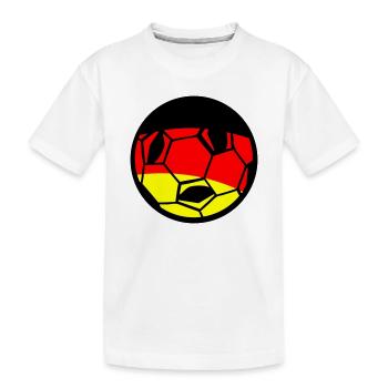 Football German Flag Art - Kids' Premium Organic T-Shirt - white - Front