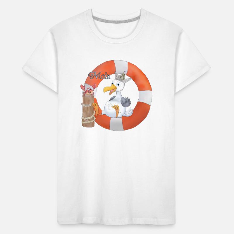 Moewe_im_Ring Kinder Premium Bio T-Shirt