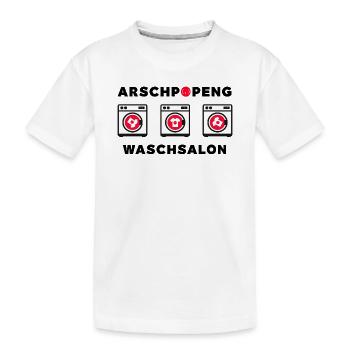 Laverie automatique d’Arschpopeng - T-shirt bio Premium Enfant - blanc - Devant