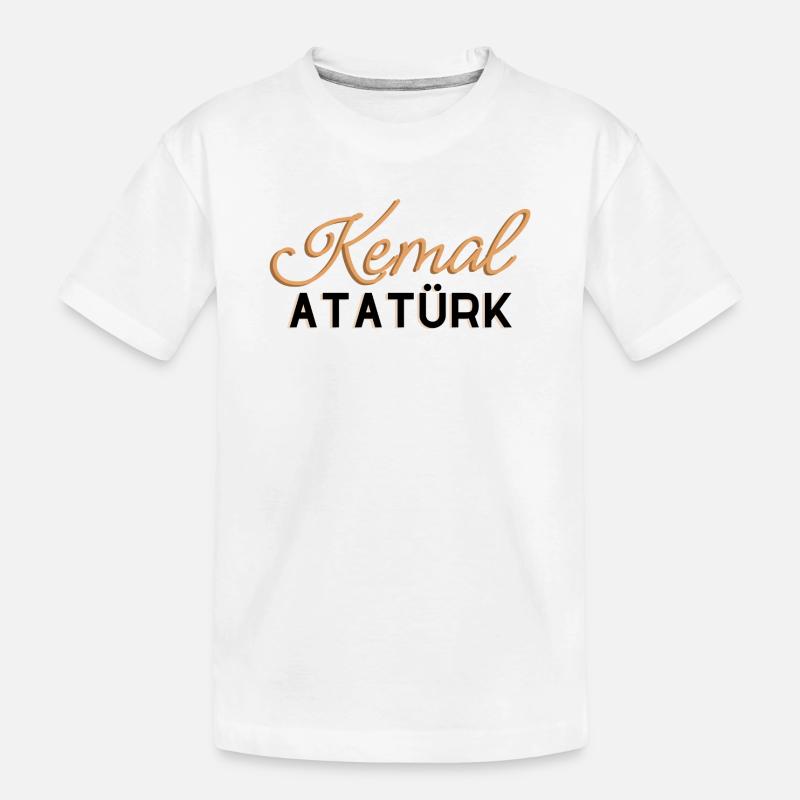 Conception d’Atatürk - T-shirt bio Premium Enfant - blanc