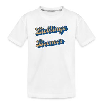 Liebings Boomer Script Logo - T-shirt bio Premium Enfant - blanc - Devant