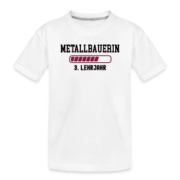 Apprentissage de métallurgiste 3e année d’apprentissage de métallurgiste - T-shirt bio Premium Enfant - blanc - Devant