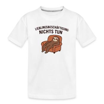 Passe-temps favori Ne faites pas - T-shirt bio Premium Enfant - blanc - Devant