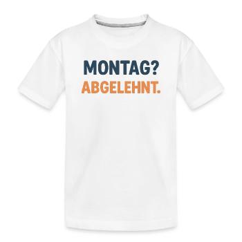T-shirt graphique du lundi rejeté - T-shirt bio Premium Enfant - blanc - Devant