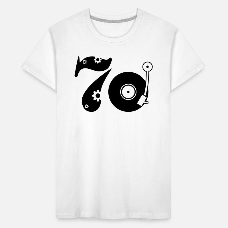 70er Siebzig Seventees Kinder Premium Bio T-Shirt