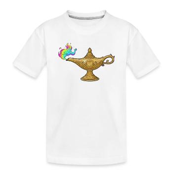 Geest uit de wonderlamp - T-shirt bio Premium Enfant - blanc - Devant