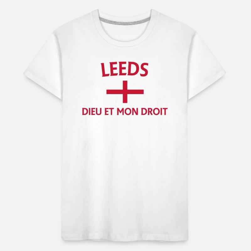 Conception du drapeau croisé de Leeds T-shirt bio Premium Enfant