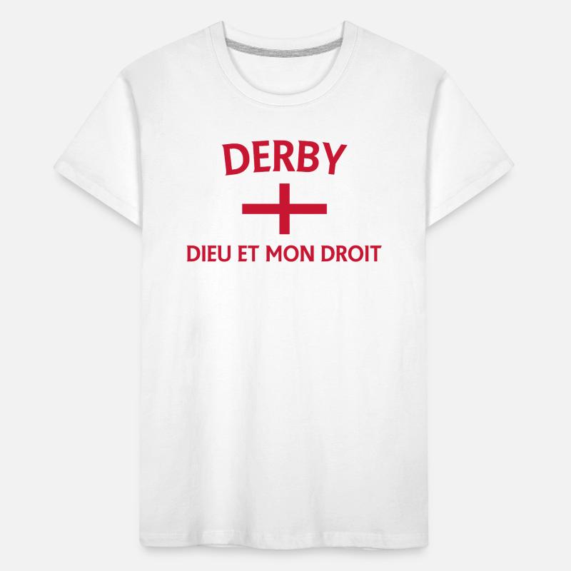 Conception du drapeau de l’Angleterre Derby T-shirt bio Premium Enfant
