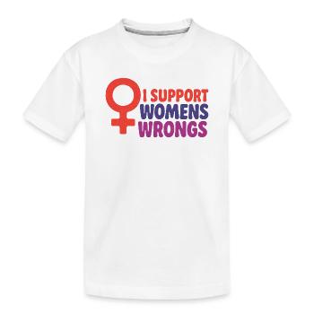 Venus Symbol Rallye T-Shirt - Kinder Premium Bio T-Shirt - Weiß - Vorne