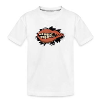 shut up - Kinder Premium Bio T-Shirt - Weiß - Vorne
