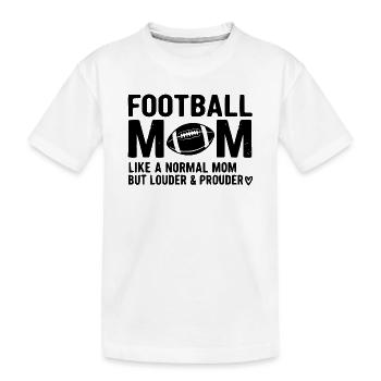 American Football Mom Pride - Kids' Premium Organic T-Shirt - white - Front