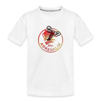 M. Adrenalin Cascade Motocross - T-shirt bio Premium Enfant - blanc - Devant