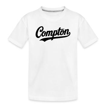 Compton Shirt Retro Vintage Old school Rap hip hop - Kinder Premium Bio T-Shirt - Weiß - Vorne