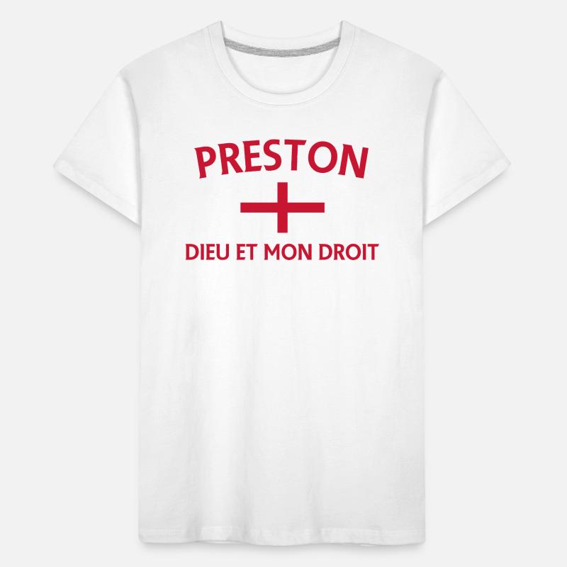 Écusson Preston Angleterre avec devise T-shirt bio Premium Enfant