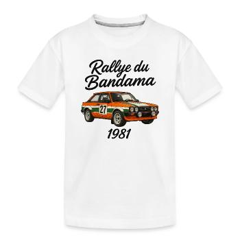 Bandama Rallye 1981 - Kinder Premium Bio T-Shirt - Weiß - Vorne