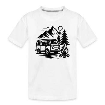 Camper - Kids' Premium Organic T-Shirt - white - Front
