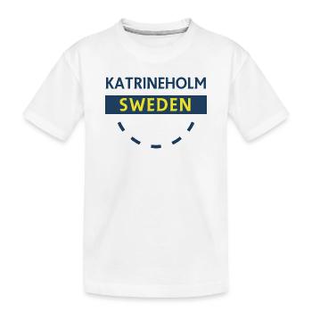 Katrineholm Suède Insigne - T-shirt bio Premium Enfant - blanc - Devant