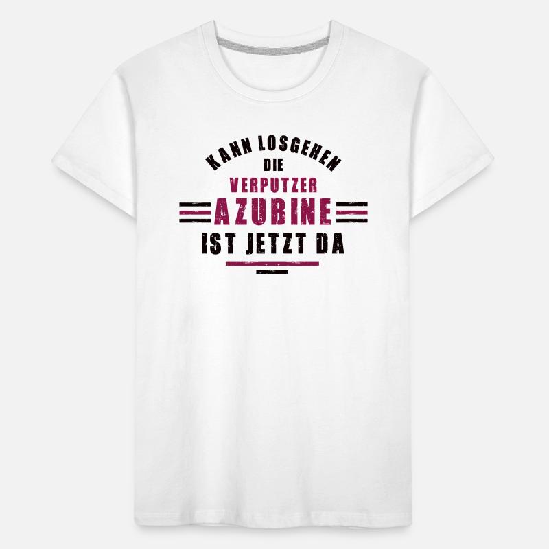 Trainee plasterer apprenticeship training plasterer Kids' Premium Organic T-Shirt